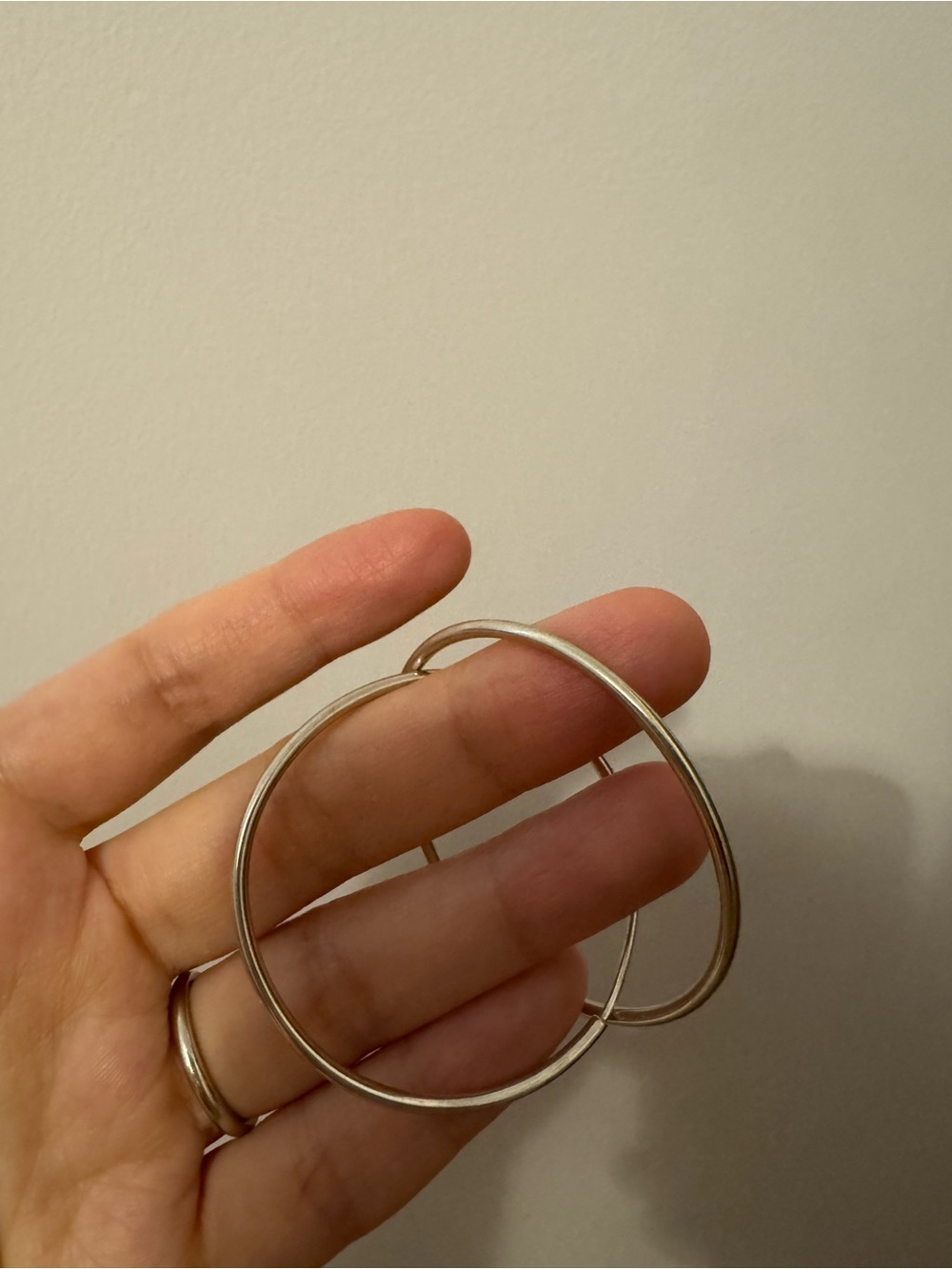 Sterling Silver Hoops - Picture 2 of 5